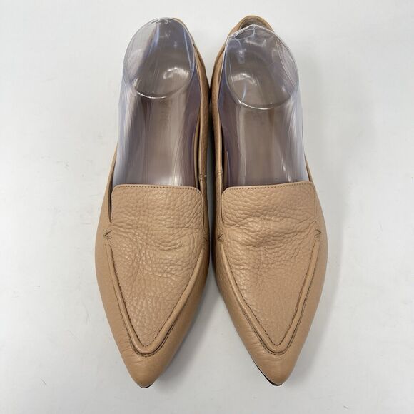 Vionic Noah Flats Womens 9.5 Tan Slip-On Pointed Toe Tumbled Leather - Picture 4 of 11